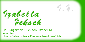 izabella heksch business card